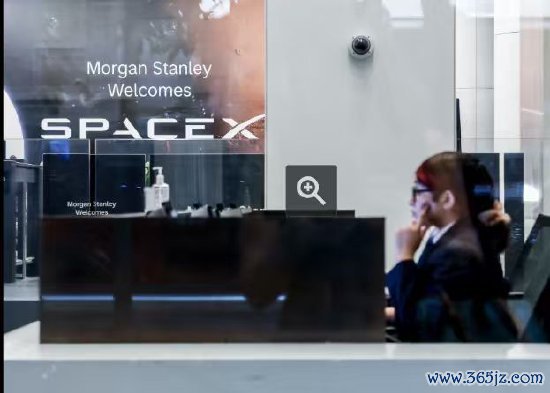 摩根士丹利纽约总部SpaceX记号